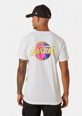 NEW ERA - LA LAKERS NBA NEON GRAPHIC T-SHIRT ΑΣΠΡΟ