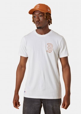 BOSTON RED SOX MLB LEAGUE ESSENTIAL T-SHIRT ΑΣΠΡΟ