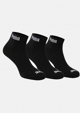 PUMA UNISEX QUARTER PLA SOCKS ΜΑΥΡΟ