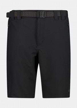 CMP HIKING SHORTS WITH INTEGRATED BELT ΜΑΥΡΟ