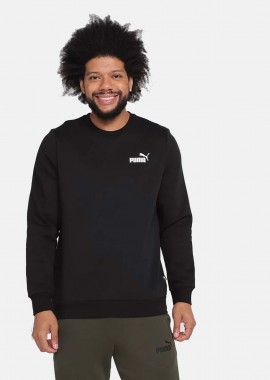 PUMA - PUMA ESSENTIALS SMALL LOGO CREWNECK SWEATSHIRT ΜΑΥΡΟ