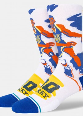 STANCE PAINT CURRY CREW SOCKS ΑΣΠΡΟ