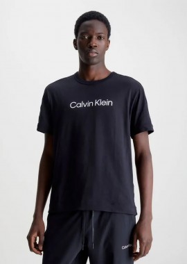 CALVIN KLEIN SOFT GYM T-SHIRT ΜΑΥΡΟ