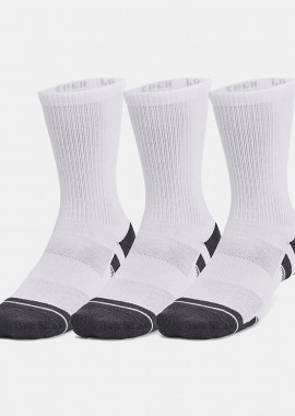 UNDER ARMOUR PERFORMANCE TECH CREW SOCKS 3-PACK ΑΣΠΡΟ