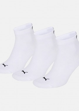 PUMA UNISEX QUARTER PLA SOCKS ΑΣΠΡΟ