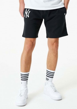 NEW ERA NEW YORK YANKEES LEAGUE ESSENTIALS SHORTS ΜΑΥΡΟ