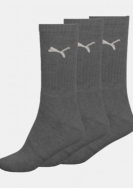 PUMA SPORT 3PAIR CREW SOCKS ΓΚΡΙ
