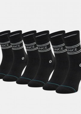 STANCE - STANCE BASIC 3-PACK CREW SOCKS ΜΑΥΡΟ