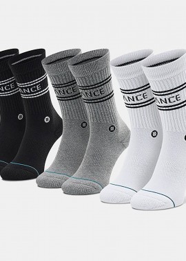 STANCE BASIC 3-PACK CREW SOCKS ΠΟΛΥΧΡΩΜΟ