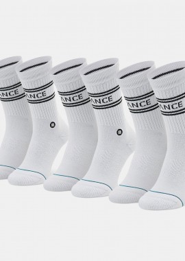 STANCE - STANCE BASIC 3-PACK CREW SOCKS ΑΣΠΡΟ