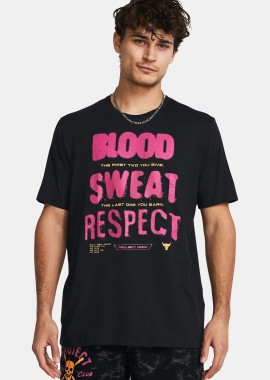 UNDER ARMOUR PROJECT ROCK BSR GRAPHIC T-SHIRT ΜΑΥΡΟ