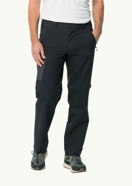 JACK WOLFSKIN ACTIVE TRACK ZIP OFF HIKING TROUSERS ΓΚΡΙ