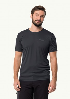 JACK WOLFSKIN TECH FUNCTIONAL T-SHIRT ΓΚΡΙ