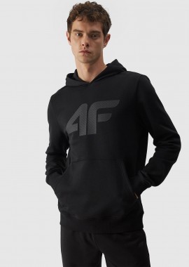 4F - 4F MEN'S PULLOVER HOODIE ΜΑΥΡΟ