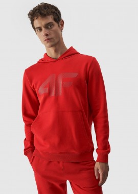 4F - 4F MEN'S PULLOVER HOODIE ΚΟΚΚΙΝΟ