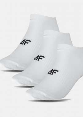 4F MEN'S CASUAL ANKLE SOCKS (3-PACK) ΑΣΠΡΟ
