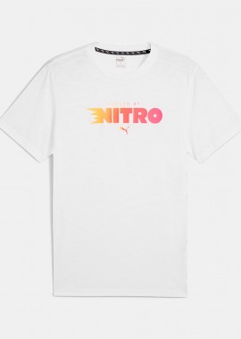 PUMA MEN’S GRAPHIC RUN NITRO T-SHIRT ΑΣΠΡΟ