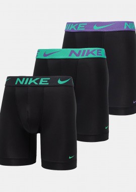 NIKE MICROFIBRE BRIEF LONG BOXER 3 PACK ΠΟΛΥΧΡΩΜΟ