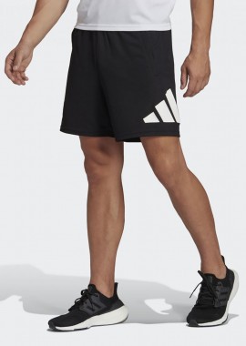 ADIDAS TRAIN ESSENTIALS LOGO TRAINING SHORTS ΜΑΥΡΟ