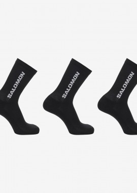 SALOMON SPORTSTYLE EVERYDAY CREW SOCKS 3-PACK ΜΑΥΡΟ