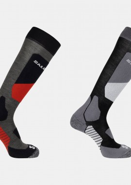 SALOMON SKI S/ACCESS SOCKS 2-PACK ΜΑΥΡΟ