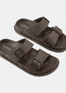 HOLSTER - HOLSTER SOLESEEKER SLEEK VEGAN SLIDE WITH ARCH SUPPORT ΚΑΦΕ