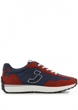 Κόκκινο-μπλε ανδρικό sneaker