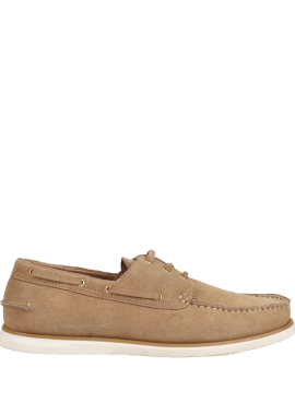 MIGATO - Μπεζ δερμάτινο ανδρικό boat shoe