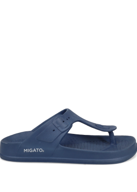 Σκούρα μπλε ανδρική σαγιονάρα footbed