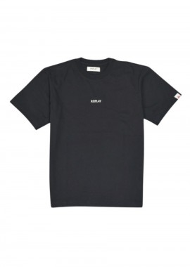 REPLAY Ανδρικό T-Shirt COTTON CREW-NECK - ΜΑΥΡΟ-M3048.000.2660-098-BLACK