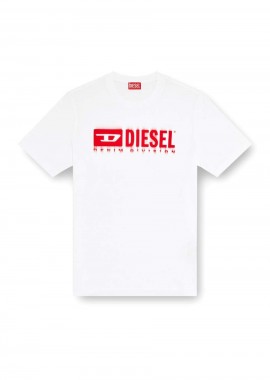 DIESEL Ανδρικό T-ADJUST-Q7 T-SHIRT - ΛΕΥΚΟ-S25A153980GRAI-100-WHITE