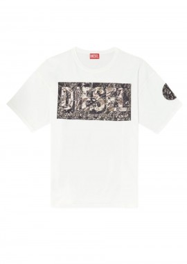 DIESEL Ανδρικό T-BOXT-R22 T-SHIRT - ΛΕΥΚΟ -A17613-0AGRI-100-WHITE