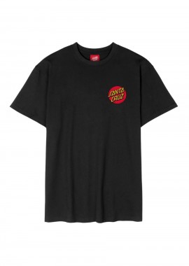 SANTA CRUZ T Shirts Classic Dot Chest T-Shirt - Μαύρο-SCA-TEE-10755-BLACK
