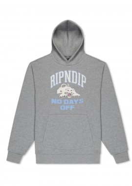 RIPNDIP - RIPNDIP White Panther Ανδρικό Φούτερ με Κουκούλα - Γκρι-RNDFALL25115-GREY