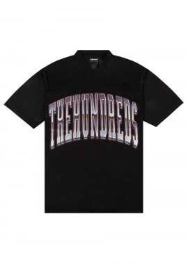 THE HUNDREDS T-Shirts Division Football Jersey - Μαύρο-T24F109004-BLACK