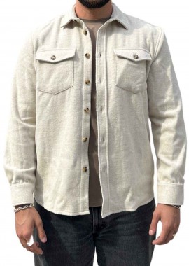 SEINSE Overshirt ανδρικό - Off White-CI905SS-BEIGE