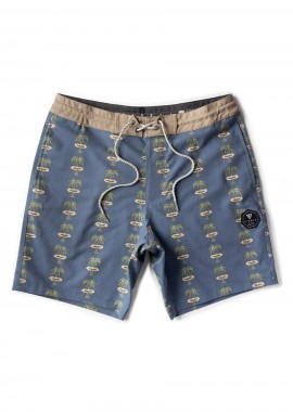 VISSLA Ανδρικό μαγιό Atomic Palms 17.5 - ΜΠΛΕ-M1037ATO-BLUE