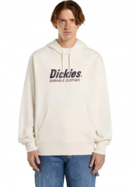 DICKIES Φούτερ με Κουκούλα WILLISTON HOODIE - ΑΣΠΡΟ-DK0A87NOC481-WHITE