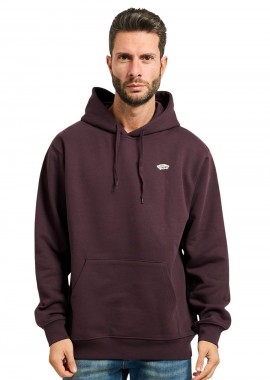 VANS Φούτερ Ανδρικό με Κουκούλα STYLE 76 II LOOSE FT PO DARK PORT - PURPLE-VN000P51EMS1-PURPLE