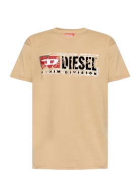 DIESEL T-Shirts T-NORM-T6 T-SHIRT - ΜΠΕΖ-A194360PLAT-BEIGE