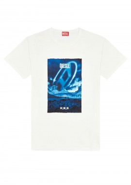 DIESEL - DIESEL T-Shirts Ανδρικά T-BOXT-Q16 T-SHIRT - ΑΣΠΡΟ-W24A150130KKAJ-WHITE
