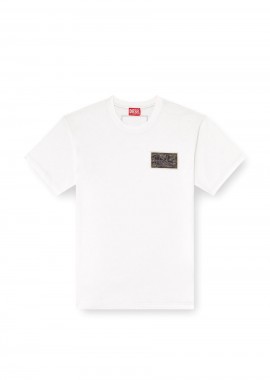 DIESEL Ανδρικό T-Shirts T-NORM-T3 - Λευκό-A193440AGRI-WHITE