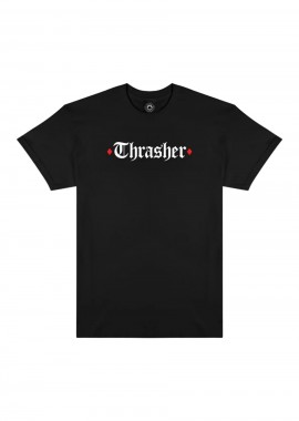 Thrasher x Spitfire T-Shirt Skate Μαύρο-311673-BLACK