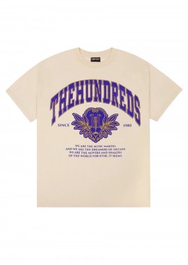 THE HUNDREDS T-Shirts Alumnus T-Shirt - OFF WHITE-T25P101015-BEIGE