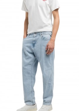 REPLAY - REPLAY Ανδρικό Τζιν SANDOT TAPERED-FIT - ΑΝΟΙΧΤΟ ΜΠΛΕ-M1030R.000.519816-011-DENIM