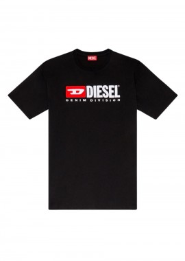 DIESEL - DIESEL Ανδρικό T-Shirt T-BOXT-DIV - ΜΑΥΡΟ-S25A149430GRAI-BLACK