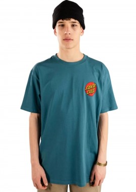 SANTA CRUZ - Santa Cruz Classic Dot Chest Ανδρικό T-Shirt - Teal-SCA-TEE-13383-BLUE