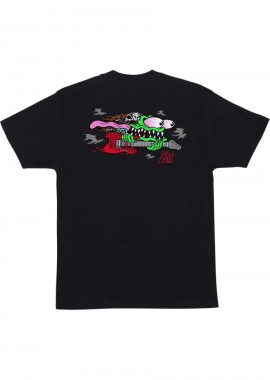 Santa Cruz Stranger Things T-Shirt Μαύρο-SCR-TEE-0487-BLACK