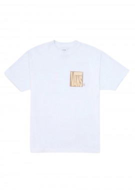 Vans Ανδρικό T Shirt Stretch Stack- Λευκό-VN000SWEWHT1-WHITE
