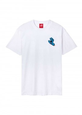 SANTA CRUZ T-Shirts Screaming Hand Chest T-Shirt - Λευκό-SCA-TEE-11055-WHITE